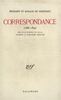 Correspondance : 1786-1830