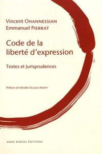 Code de la liberté d'expression : textes et jurisprudences