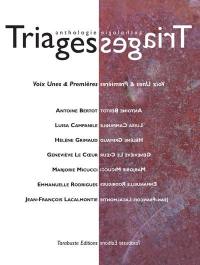 Triages, n° hors-série. Voix unes & premières : anthologie 2019 : vol. 1