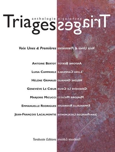 Triages, n° hors-série. Voix unes & premières : anthologie 2019 : vol. 1