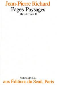 Microlectures. Vol. 2. Pages paysages