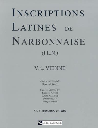 Inscriptions latines de Narbonnaise. Vol. 5-2. Vienne