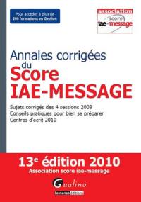 Annales corrigées du Score IAE-Message