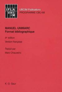 Manuel UNIMARC : format bibliographique : version française