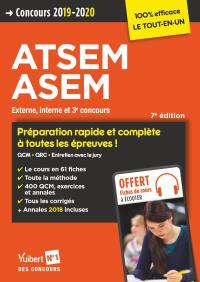 ATSEM, ASEM : externe, interne et 3e concours : concours 2019-2020