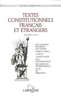Textes constitutionnels français et étrangers