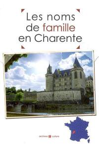 Les noms de famille en Charente