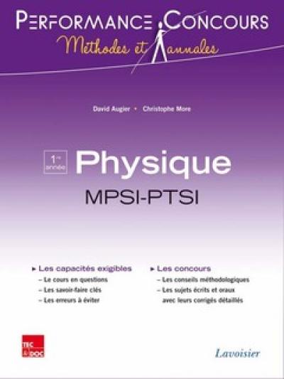 Physique MPSI-PTSI 1re année