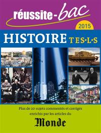 Histoire, terminales ES, L, S : 2015