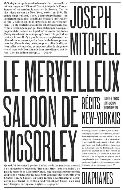 Le merveilleux saloon de McSorley : récits new-yorkais