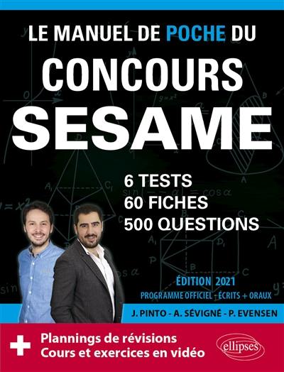 Le manuel de poche du concours Sésame : 6 tests, 60 fiches, 500 questions