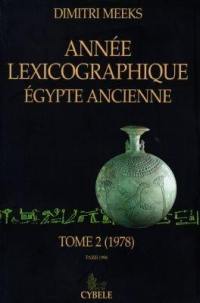 Année lexicographique Egypte ancienne. Vol. 2