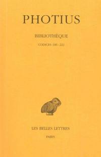 Bibliothèque. Vol. 3. Codices 186-222