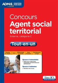 Concours agent social territorial : externe, catégorie C : tout-en-un