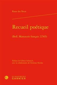 Recueil poétique : BnF, manuscrit français 22565