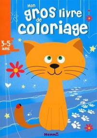 Mon gros livre de coloriage : 3-5 ans : chats roux