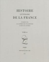 Histoire littéraire de la France. Vol. 44. Odon de Morimond