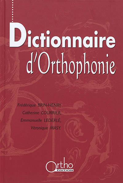 Dictionnaire d'orthophonie