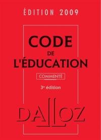 Code de l'éducation 2009 commenté
