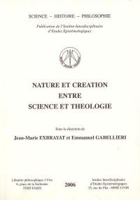 Nature et création entre science et théologie