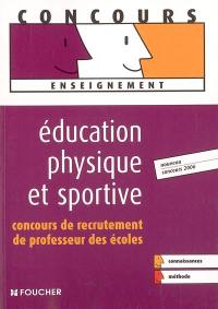 Education physique et sportive : concours de recrutement de professeur des écoles