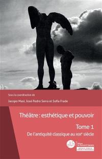 Théâtre : esthétique et pouvoir. Vol. 1. De l'Antiquité classique au XIXe siècle