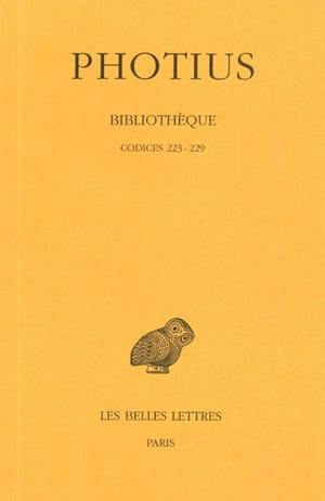 Bibliothèque. Vol. 4. Codices 223-229