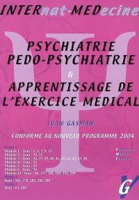 Psychiatrie, pédopsychiatrie & apprentissage de l'exercice médical : nouvelles questions de l'internat 2004