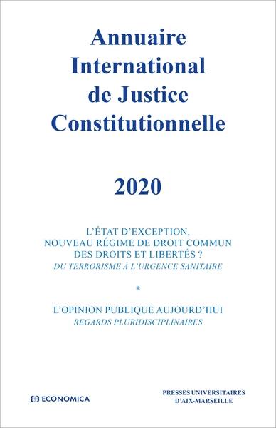 Annuaire international de justice constitutionnelle. Vol. 36. 2020
