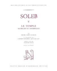 Soleb. Vol. 5. Le temple : bas-reliefs et inscriptions