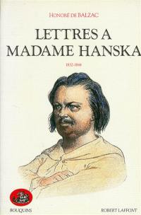 Lettres à madame Hanska. Vol. 1. 1832-1844