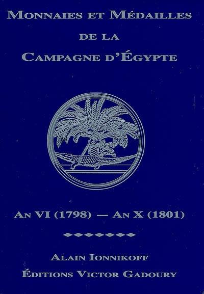 Monnaies et médailles de la campagne d'Egypte, an VI (1798)-an X (1801)