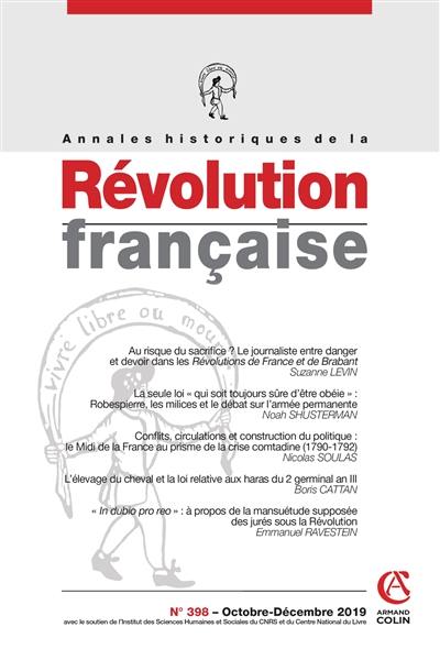 Annales historiques de la Révolution française, n° 398