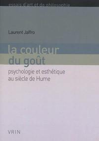 La couleur du goût : psychologie et esthétique au siècle de Hume