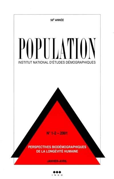 Population, n° 1-2 (2001). Perspectives biodémographiques de la longévité humaine