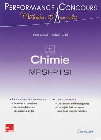 Chimie MPSI-PTSI 1re année : les capacités exigibles, les concours