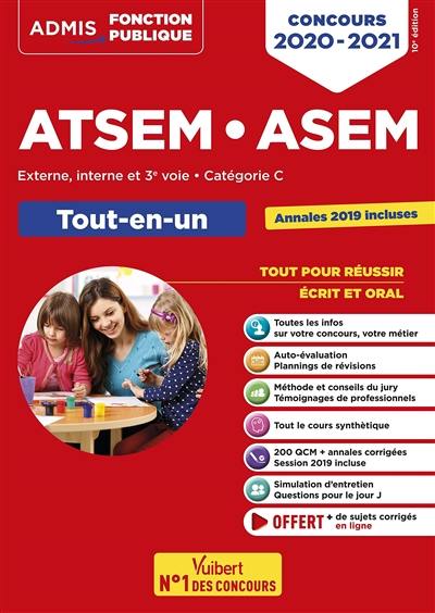 ATSEM, ASEM : externe, interne et 3e voie, catégorie C : tout-en-un, concours 2020-2021