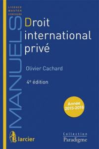 Droit international privé : 2015-2016
