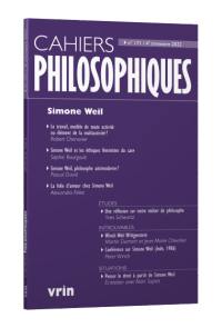 Cahiers philosophiques, n° 171. Simone Weil