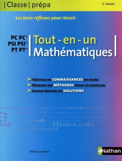 Mathématiques PC PSI PT, 2e année : tout en un
