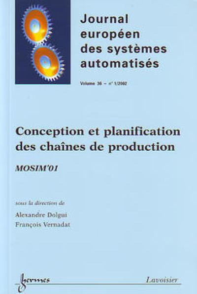 APII-JESA, n° 1 (2002). Conception et planification des chaînes de production