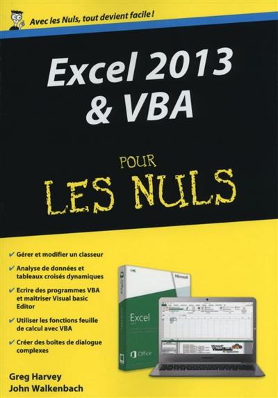 Excel 2013 & VBA pour les nuls