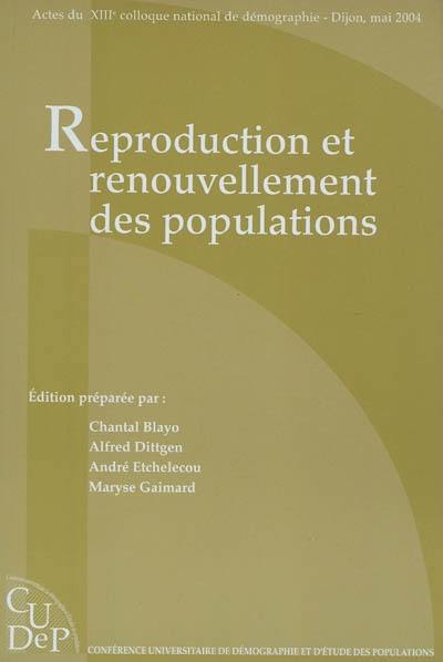 Reproduction et renouvellement des populations
