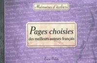 Pages choisies des meilleurs auteurs français