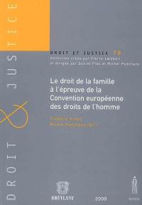 Le droit de la famille à l'épreuve de la Convention européenne des droits de l'homme : actes du colloque