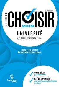 Le guide Choisir, université 2019 : tous les programmes de BAC