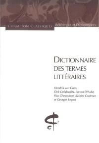 Dictionnaire des termes littéraires