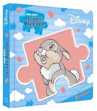 Disney : mon petit livre puzzle, 5 puzzles, 9 pièces