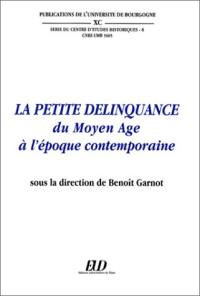 La petite délinquance du Moyen Age à l'époque contemporaine : actes du colloque de Dijon, 9 et 10 octobre 1997