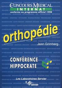 Orthopédie : le concours médical internat conforme au programme officiel 1998